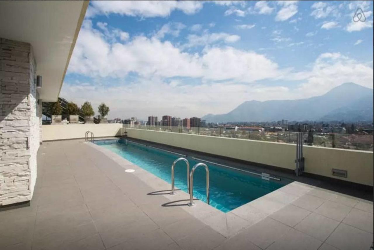 Lotus Blanc Studio- W/ Mountain View, Pool And Gym Santiago Exterior foto